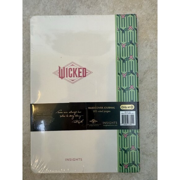 Wicked Target Exclusive Hardcover Journal 192 Sheets 8.5" x 6" NEW, SEALED - Picture 3 of 5